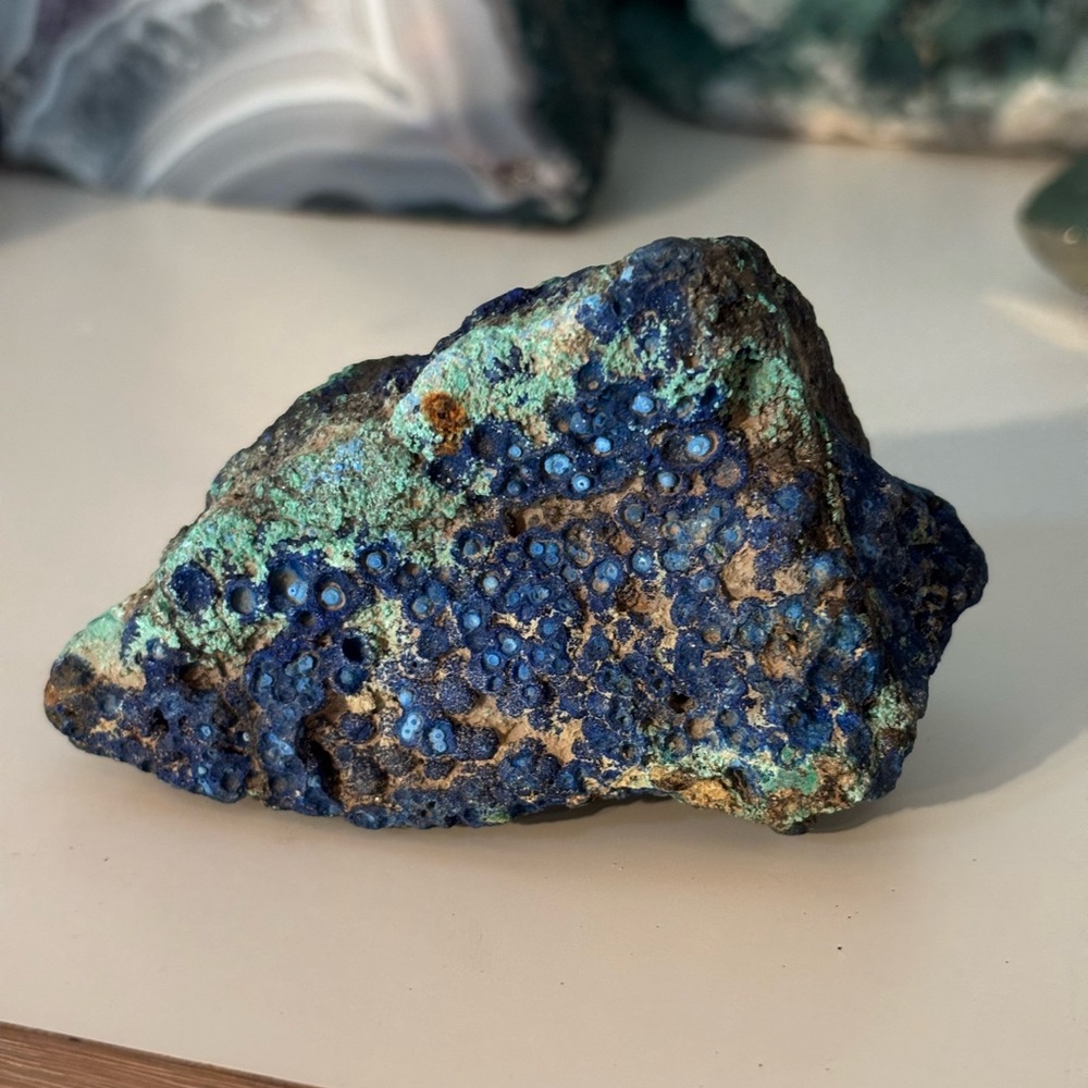 Azurite & Malachite Specimen – Natural Copper Mineral (Arizona Origin)